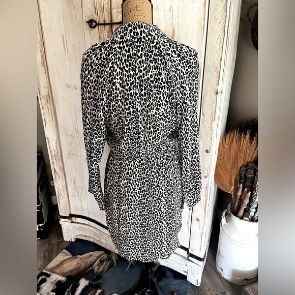 Anthropologie Plenty by Tracy Reese leopard print button down silk dress - Picture 5 of 5